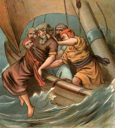 Jonah Is Thrown Overboard