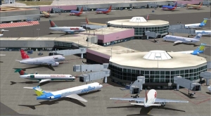 virtual airline airport traffic